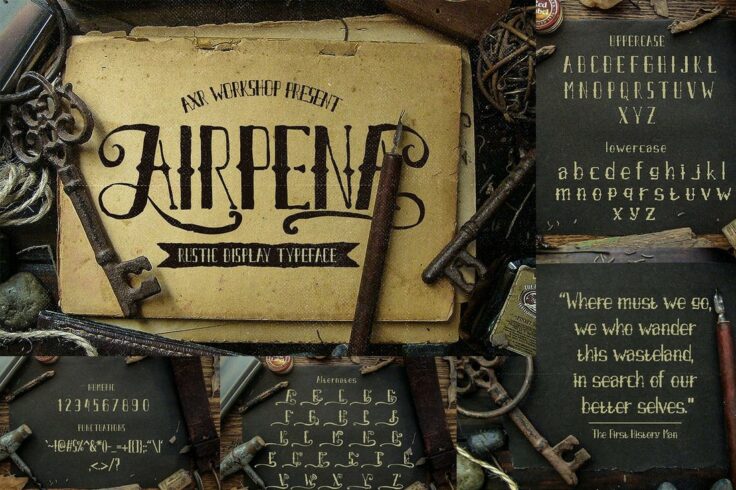 View Information about Airpena Rustic Display Font