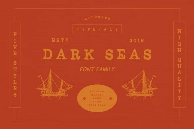 View Information about Dark Seas Pirate Font Family