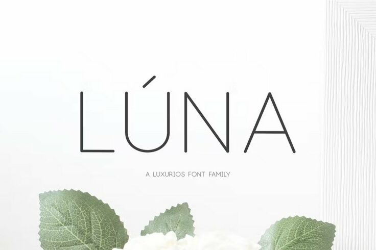 View Information about LĂșna Luxurious Clean Font Family