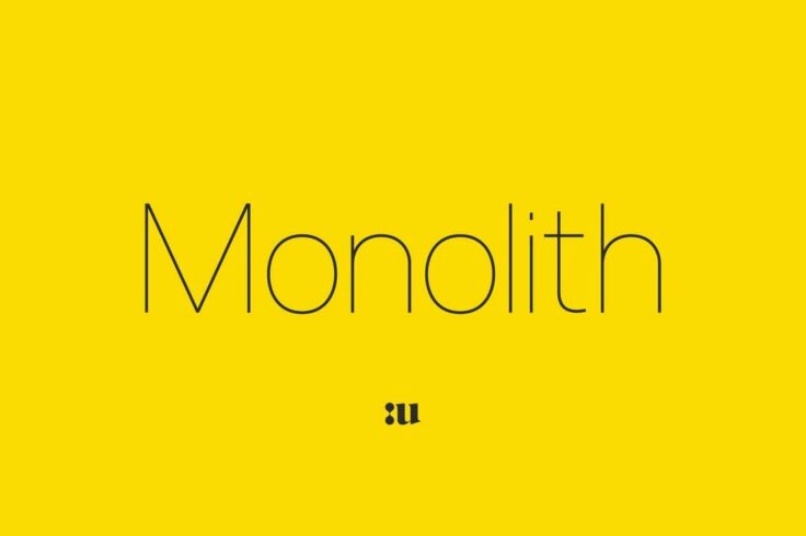 View Information about Monolith – Minimal Sans Font