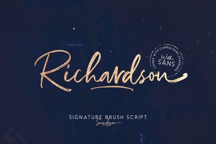 View Information about Richardson Signature Brush Font